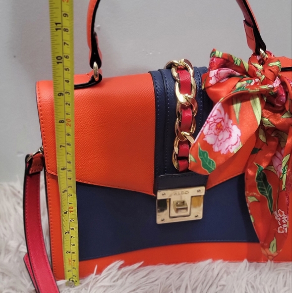 💙ALDO Glenda With Twilly Multicolor Satchel Bag - Picture 3 of 16